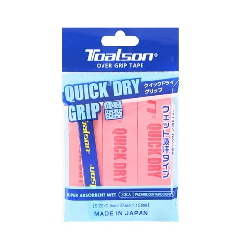 토알슨 테니스 퀵 드라이그립 (3P) (핑크) 0.5mm