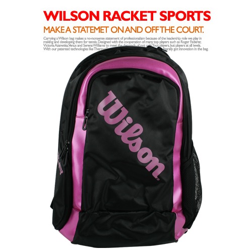 B윌슨 WRR6150 BADMINTON BACKPACK 2 블랙/핑크