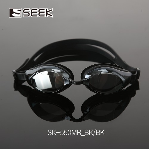 SEEK 프리미엄 성인용 미러코팅 물안경 SK550MR 블랙