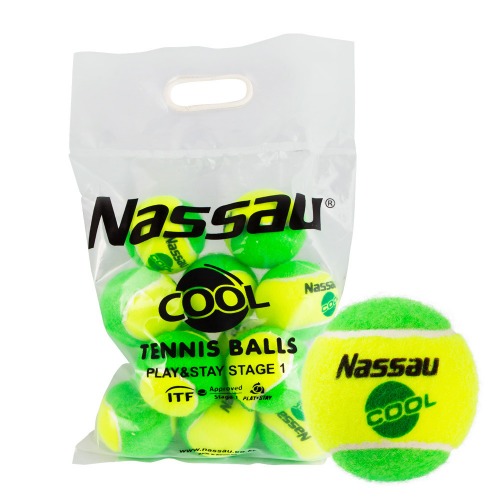 낫소 COOL Ball (그린볼) 테니스공 12개입 (T-1105)